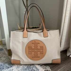 Tory Burch Ella Canvas Tote NEVER BEEN USED